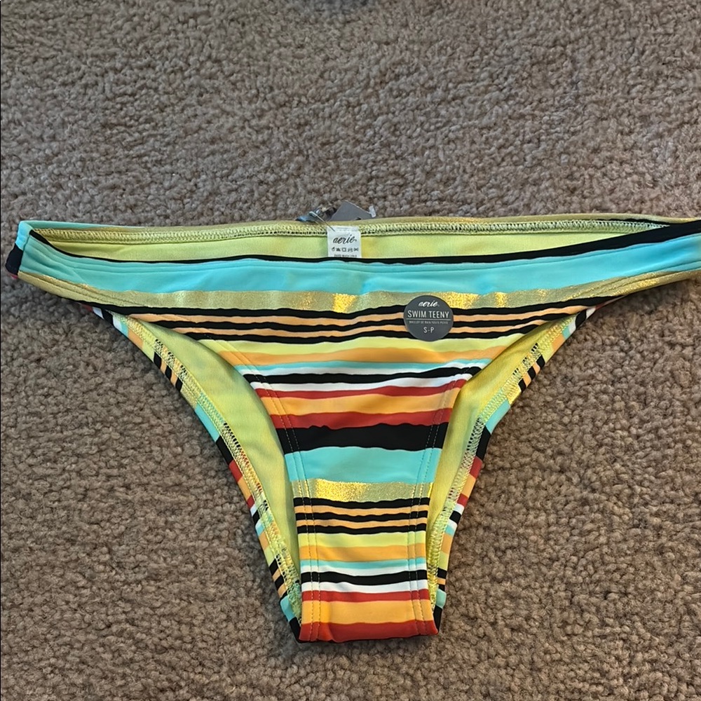 Colorful Striped Bikini Bottom from Aerie